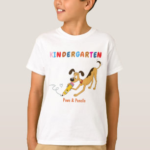 Kindergarten T-Shirt Hund & Bleistift