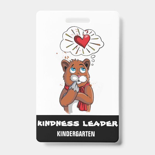 Kindergarten Tag Pass Abzeichen Kindergarten Ausweis (Vorderseite)