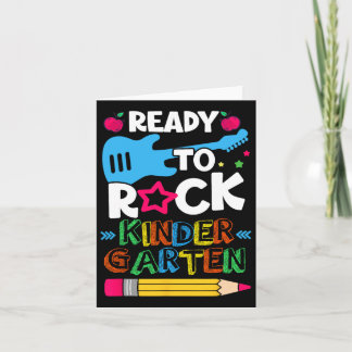 Kindergarten-Tag zum Rock Kindergarten bereit Karte