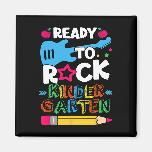 Kindergarten-Tag zum Rock Kindergarten bereit Magnet (Vorne)