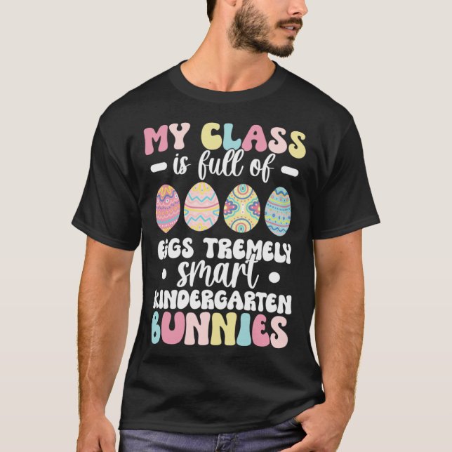 Kindergarten Teacher Easter Day Kindergarten Teach T-Shirt (Vorderseite)
