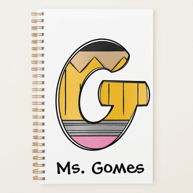 Kindergarten Teacher Planner with Notebook Initial Planer (Vorderseite)