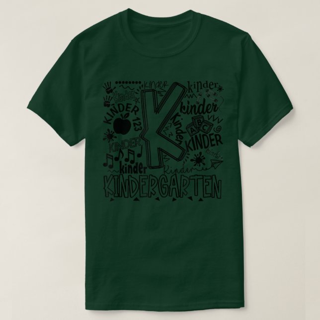 Kindergarten Teacher Students Funny Back To School T-Shirt (Design vorne)