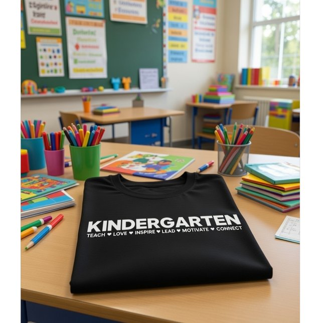 Kindergarten Teacher Teach Love Inspire Lead... T-Shirt (Von Creator hochgeladen)
