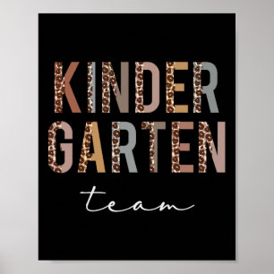 Kindergarten-Team Hallo Ck Zur Schule Würdigung Poster