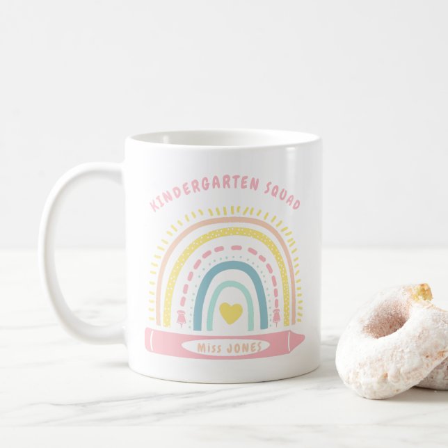 Kindergarten Team Squad Lehrer zurück zur Schule Kaffeetasse (Mit Donut)