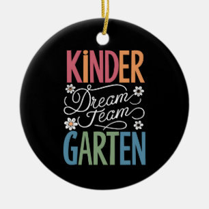 Kindergarten Traumteam Lehrer Rückkehr zur Schule  Keramik Ornament