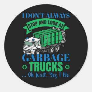 Kindergarten Truck Earth Day Runder Aufkleber