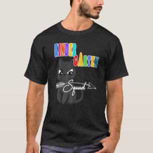 Kindergarten-Truppe Zurück zur Schule Wütendes Kat T-Shirt