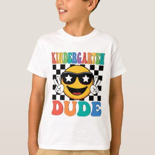 Kindergarten-Typ 1. erster Schultag Junge Rücken T-Shirt