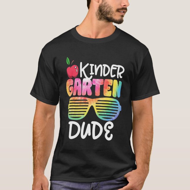 Kindergarten Typ Sonnenbrille Gefärbte Krawatte zu T-Shirt (Vorderseite)