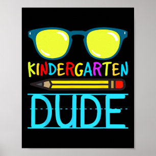 Kindergarten Typ Spaß am ersten Tag zurück zur Sch Poster