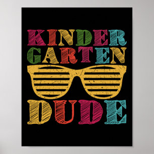 Kindergarten-Typ zurück zur Schule Lustiger erster Poster