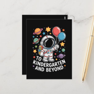 Kindergarten und darüber hinaus Astronaut Weltraum Postkarte