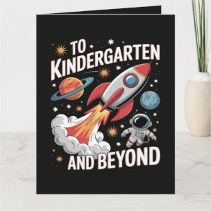 Kindergarten und darüber hinaus Astronaut Zurück z Karte