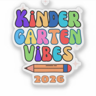 Kindergarten Vibes Kids Aufkleber