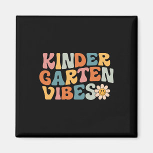 Kindergarten Vibes - Kinder Crew Retro Erster Tag  Magnet