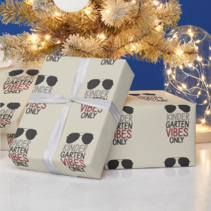 Kindergarten Vibes nur zurück zur Schule Geschenkpapier