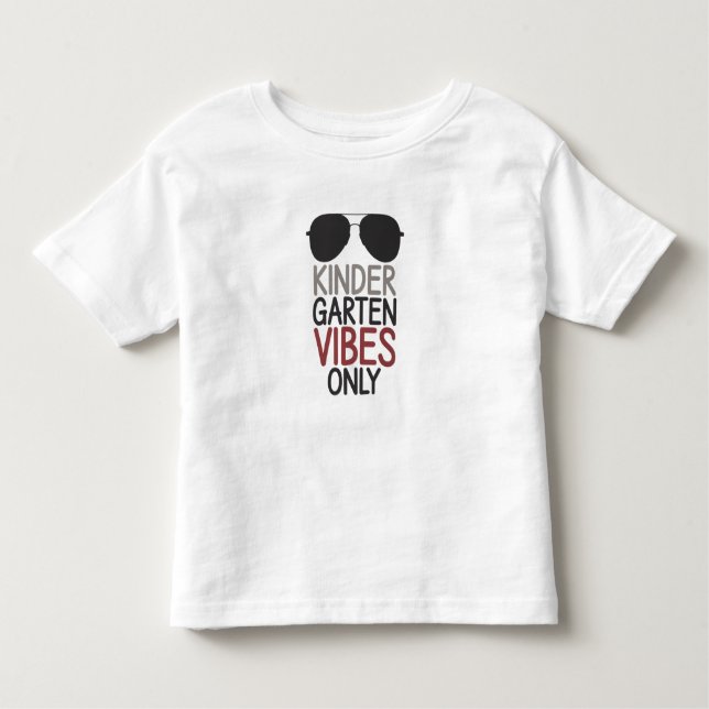 Kindergarten Vibes nur zurück zur Schule Kleinkind T-shirt (Vorderseite)