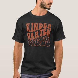 Kindergarten Vibes Vintag zurück zum Lehrer T-Shirt