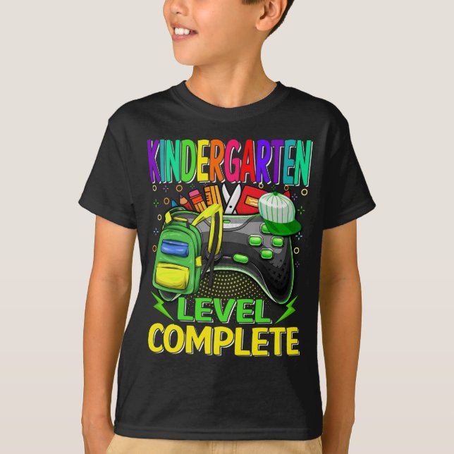 Kindergarten - Vollständiges Videospiel T-Shirt (Vorderseite)