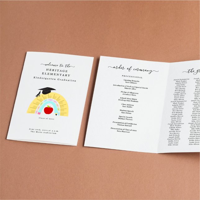 Kindergarten Vorschule Abschluss Programm (3 Spalt Flyer (Von Creator hochgeladen)