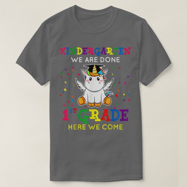 Kindergarten Wir sind 1. Klasse hier ich komme sch T-Shirt (Design vorne)