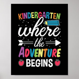 Kindergarten, wo das Abenteuer beginnt Poster