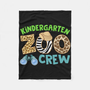 Kindergarten-Zoo-Crew-Wild-Animal-Safari-Back-To-S Fleecedecke