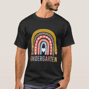 Kindergarten Zurück zur Lehrerin Rainbow Leopa T-Shirt