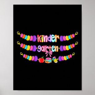 Kindergarten zurück zur Schule Armbänder Lehrermäd Poster