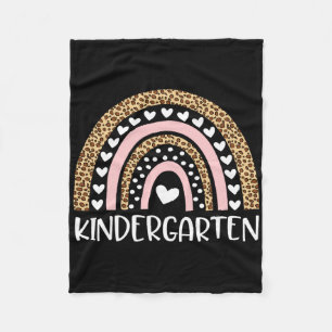 Kindergartener Lehrer Leopard Regenbogen Lehrer Ck Fleecedecke