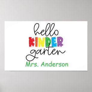 Kindergartener-Lehrerposter für das Klassenzimmer Poster