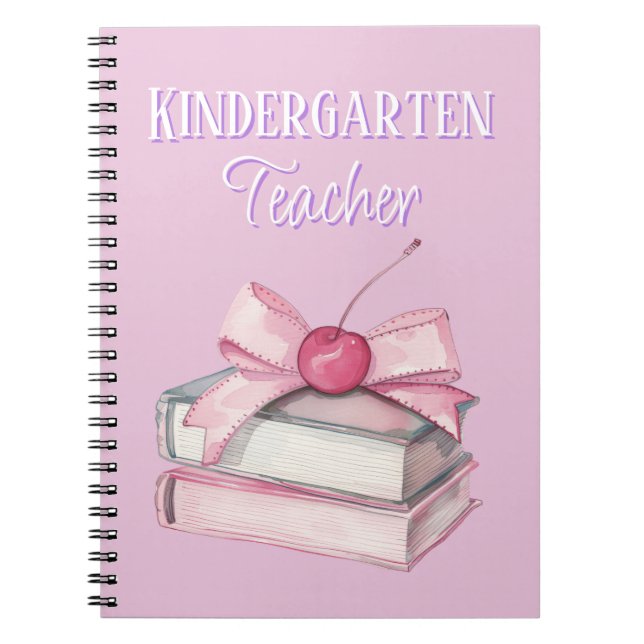 Kindergartenerzieherin Rosa Benutzerdefiniert Notizblock (Vorderseite)