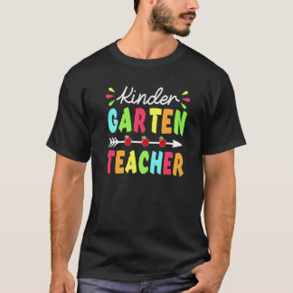 Kindergartenerzieherin Zurück zur Schule Erster Sc T-Shirt