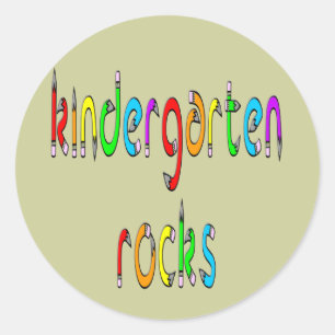 Kindergartengesteine - Stift-Rundkleber Runder Aufkleber