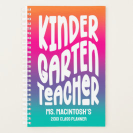 Kindergartenlehrer | Farbenfroh Ombre Planer