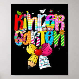 Kindergartenlehrer Kinder frühzeitig zurück zur Sc Poster