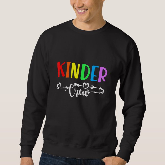 Kindergartenlehrer Kindergarten Crew T-Shirt 1. Ta Sweatshirt (Vorderseite)