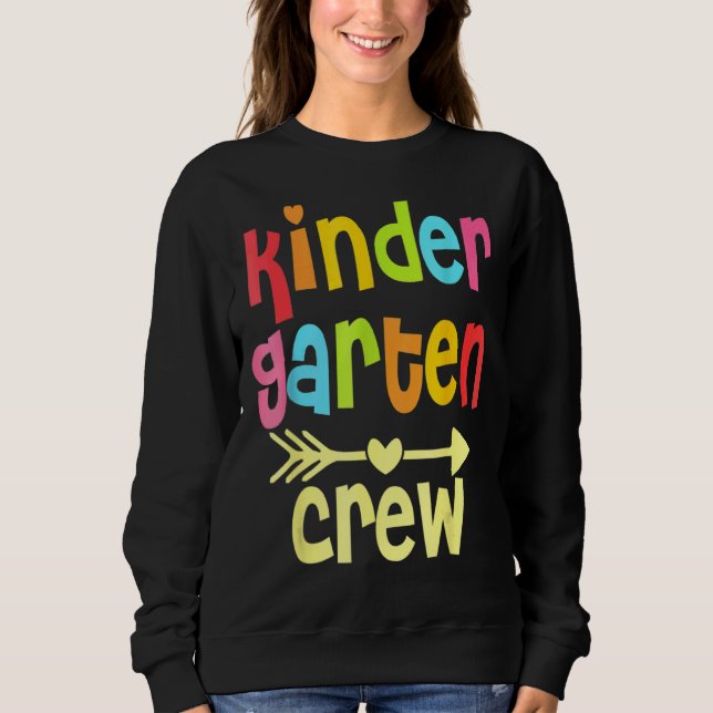 Kindergartenlehrer Kindergarten Erster Schultag de Sweatshirt (Vorderseite)