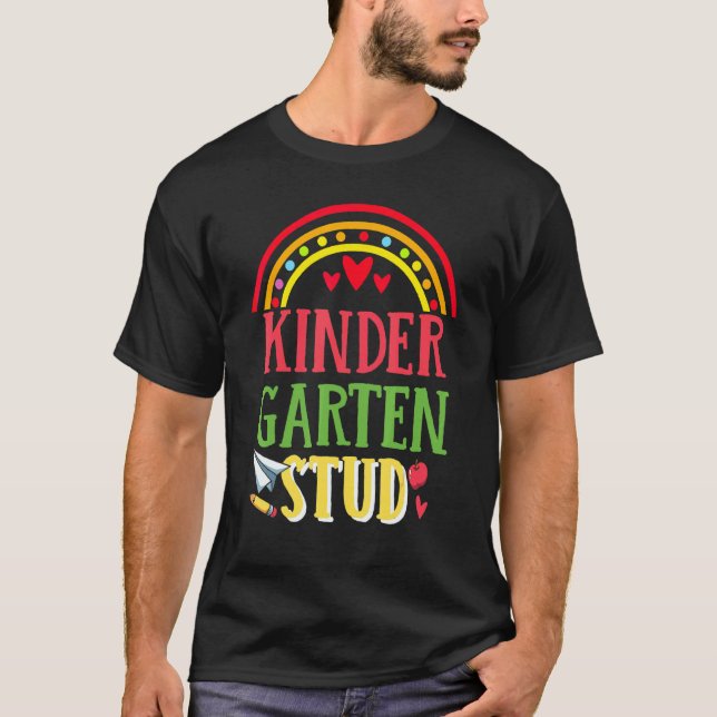 Kindergartenlehrer Kindergarten Erster Schultag de T-Shirt (Vorderseite)