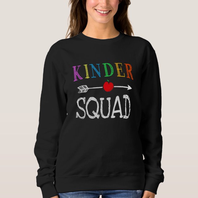 Kindergartenlehrer Kinderplatz 1. erster Tag Sweatshirt (Vorderseite)