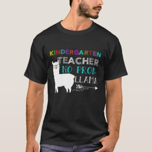 Kindergartenlehrer No Pro Lama Zurück zum Schoo T-Shirt