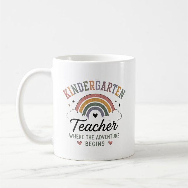 Kindergartenlehrer - Wo das Abenteuer beginnt Gesc Kaffeetasse (Links)