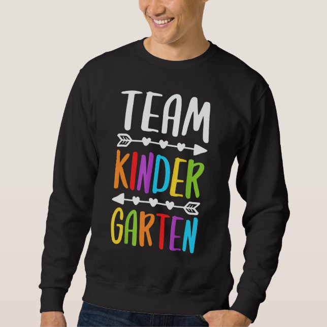 Kindergartenlehrer zurück zur Schule Sweatshirt (Vorderseite)