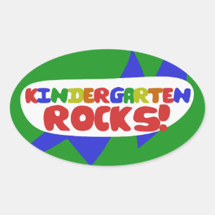 Kindergartenregeln Ovaler Aufkleber