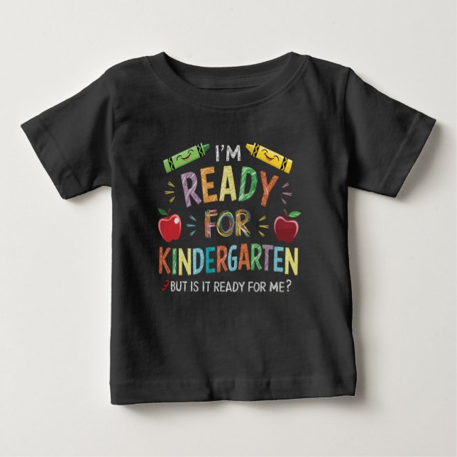 Kindergartenspass am ersten Kindergartentag zurück Baby T-shirt (Vorderseite)