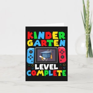 Kindergartenstufe abgeschlossen letzten Schultag G Karte