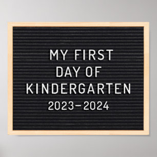 Kindergartenunterricht Erster Schultag Poster