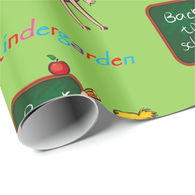 Kindergartenwackelpapier Geschenkpapier (Rolleneckpunkt)